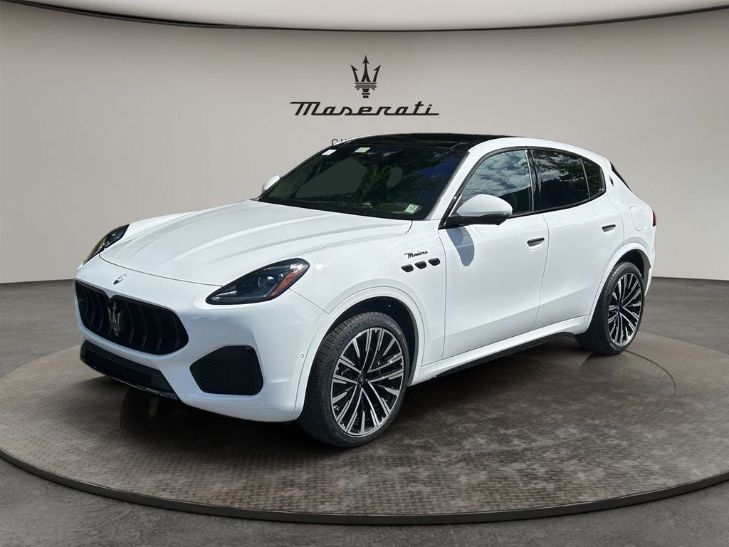 2025 Maserati Grecale Modena in White — front three-quarter view